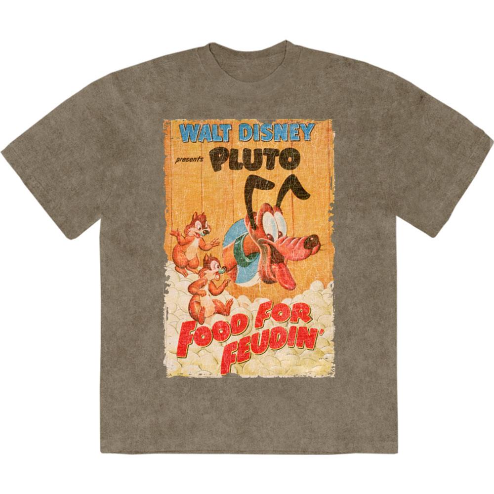 Disney - Pluto Food For Feudin' Mens Tshirt - Green